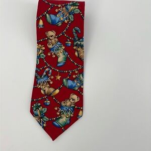 Oscar de la Renta Red Holiday Tie